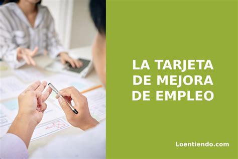 Tarjeta de Mejora de Empleo del SEPE